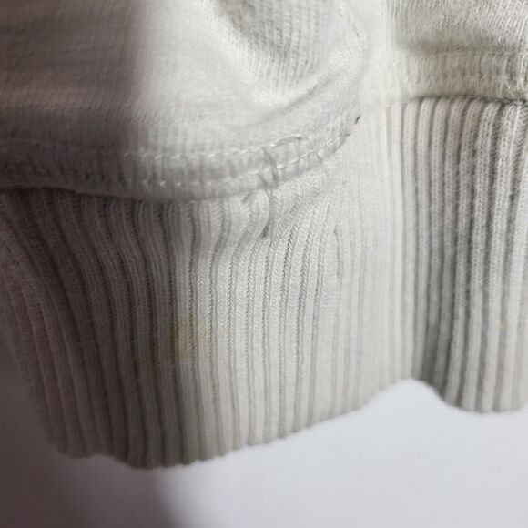 Victorias Secret Cropped Lightweight Zip Hoodie Gray Sz M - Picture 5 of 8